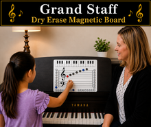Load image into Gallery viewer, Grand Staff Dry Erase Magnetic Board *