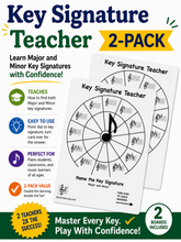 Load image into Gallery viewer, Key Signature Teacher (2 pack) Save $2.00
