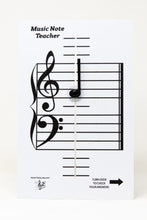 Load image into Gallery viewer, NEW and IMPROVED! Music Note Teacher (All-In-One Flashcard)