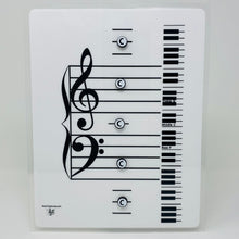 Load image into Gallery viewer, Grand Staff Dry Erase Magnetic Board & Music Note Teacher Combo