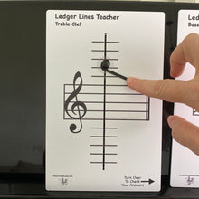Load image into Gallery viewer, Music Ledger Lines Teacher (All-In-One Flashcard)