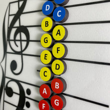 Load image into Gallery viewer, Music Note Learning Magnetic Board