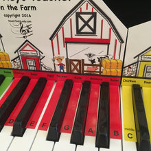 Load image into Gallery viewer, Piano Keys Teacher & Magnetic Note Practice Board