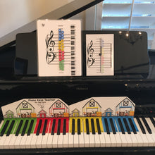 Load image into Gallery viewer, Piano Keys Teacher & Magnetic Note Practice Board