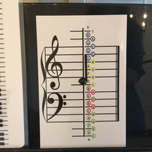 Load image into Gallery viewer, Piano Keys Teacher & Magnetic Note Practice Board