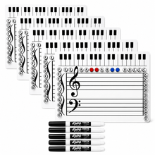 Load image into Gallery viewer, Grand Staff Dry Erase Magnetic Board (5 pack) Save 15% or $22.46
