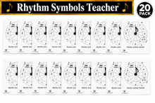 Load image into Gallery viewer, Rhythm Symbols Teacher Classroom Pack 20 Save 23% ($59.81)
