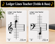 Load image into Gallery viewer, Ledger Lines Teacher (Treble Clef &amp; Bass Clef)
