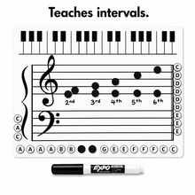 Load image into Gallery viewer, Basic Student Start Up Kit (Save 15%) Grand Staff Dry Erase Magnetic Board &amp; Music Note Teacher

