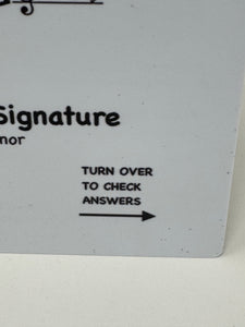 Key Signature Teacher All-In-One Flashcard