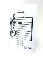 Load image into Gallery viewer, NEW and IMPROVED!   Music Note Teacher (All-In-One Flashcard)
