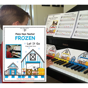 NEW! Piano Keys Teacher Combo Set - Frozen (Download 2 Songs)