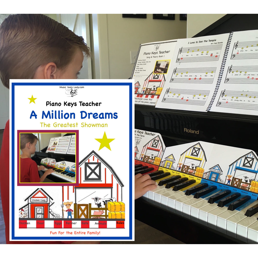 NEW! Piano Keys Teacher Combo Set - Million Dreams (Download)