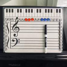 Load image into Gallery viewer, Music Alphabet Magnets (Additional or Replacement Magnets for the Grand Staff Dry Erase Magnetic Board))
