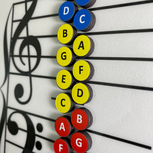 I Can Learn Music Notes!  (Magnetic Board and Note Magnets ONLY)