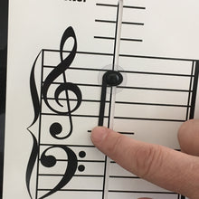 Load image into Gallery viewer, NEW and IMPROVED!   Music Note Teacher (All-In-One Flashcard)
