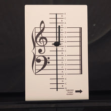 Load image into Gallery viewer, NEW and IMPROVED!   Music Note Teacher (All-In-One Flashcard)
